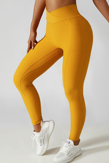 Basic Bae Crossover Waist Active Leggingss