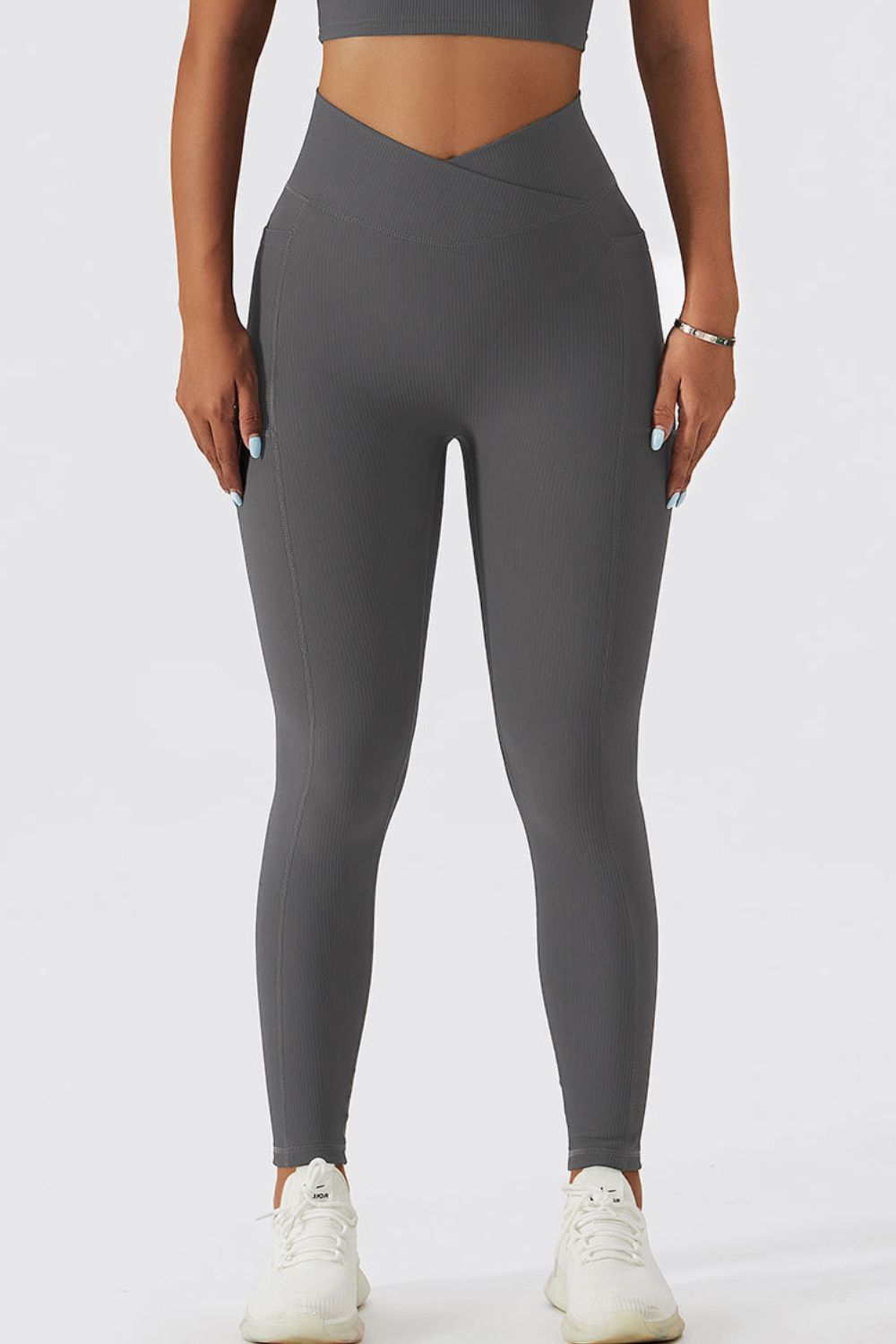 Basic Bae Crossover Waist Active Leggingss