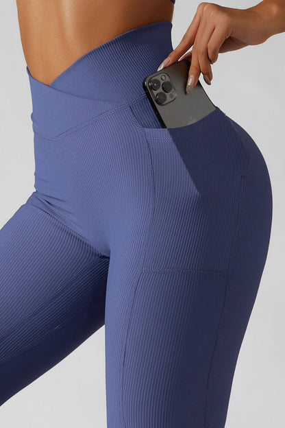 Basic Bae Crossover Waist Active Leggingss